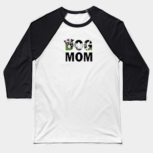 DOG MOM - Dalmatian dog oil painting word art Baseball T-Shirt